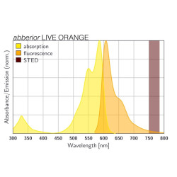 abberior LIVE ORANGE, mito, 300 stainings