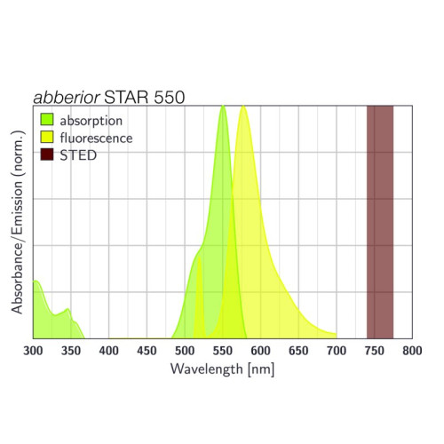 abberior STAR 550, goat anti-mouse IgG, 500 µl (1 mg/ml)