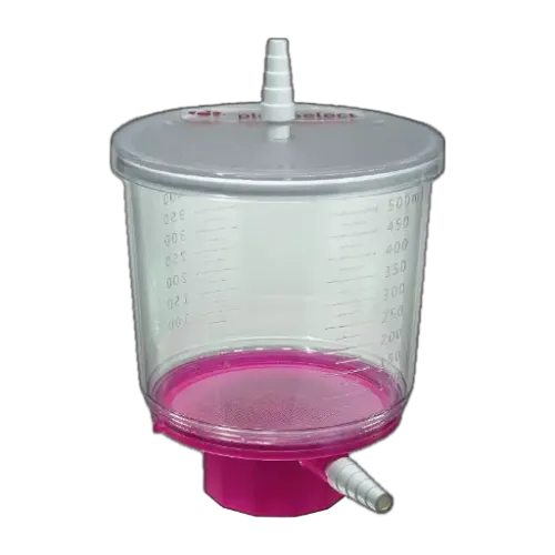 pluriStrainer Maxi Bottle Top cell strainer, mesh size 500 µm (1 PAK, 5 pc, sterile)